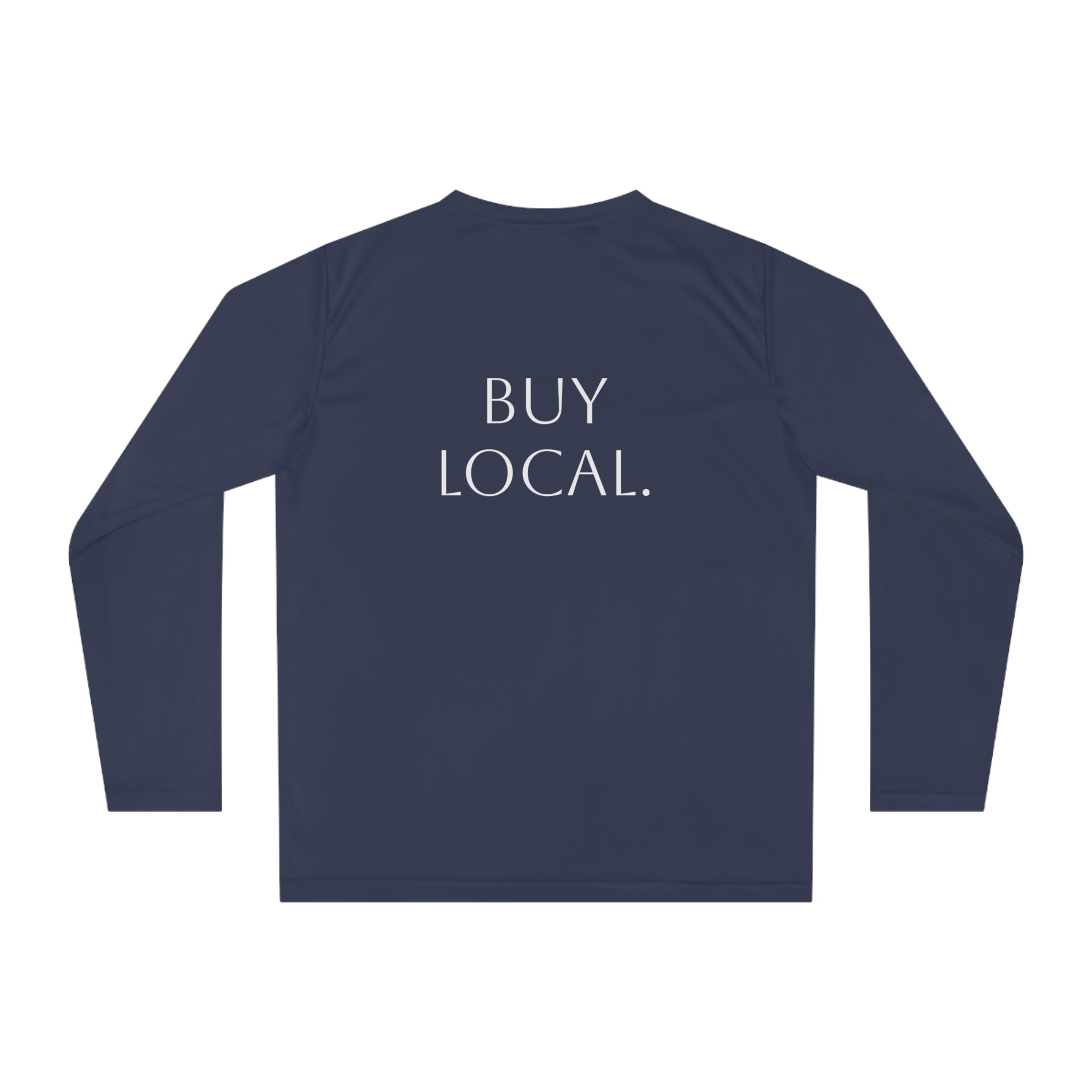 Long Sleeve Shirt — “Fuck Billionaires.” Front / “Buy Local.” Back | Multiple Colors